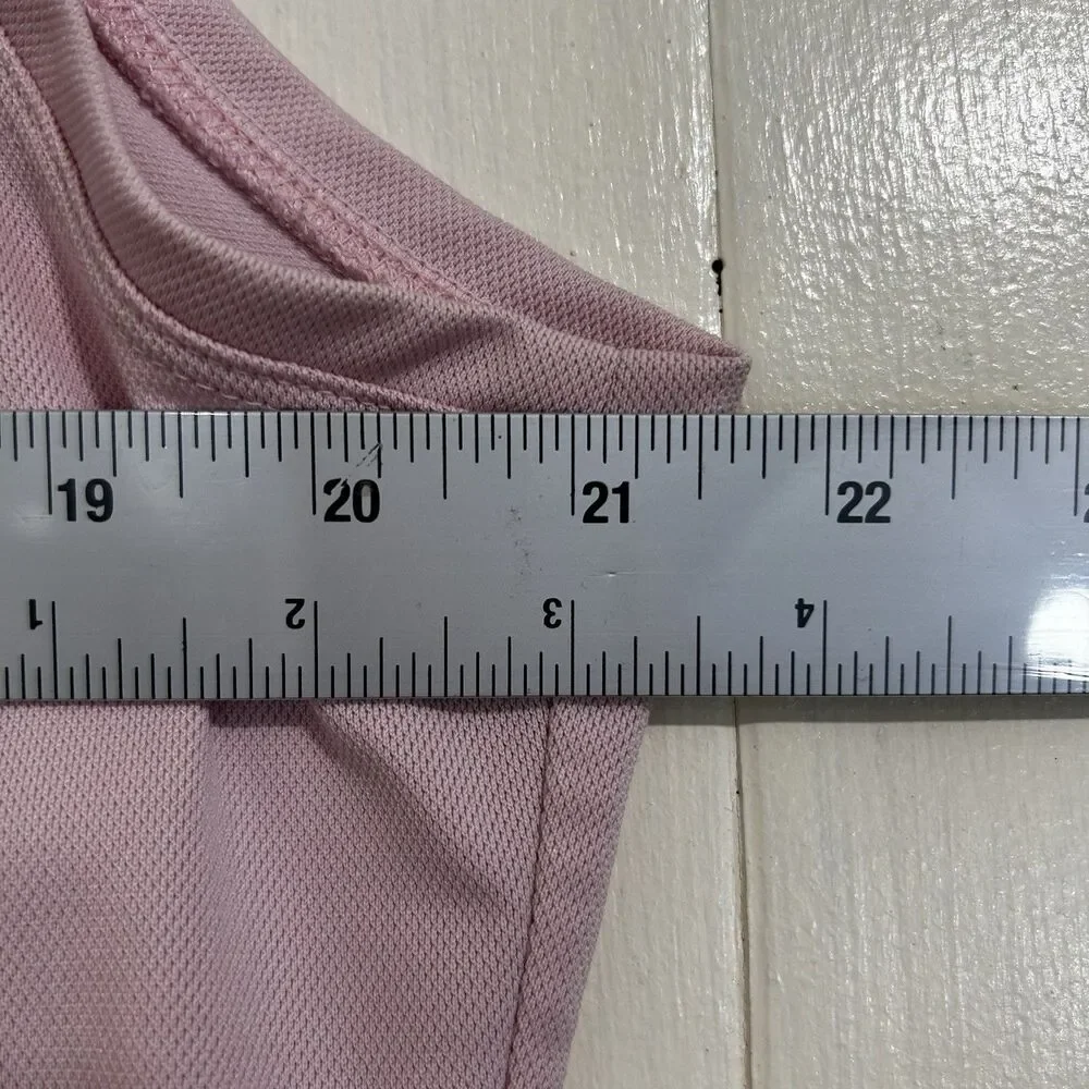 Nike Dri-FIT Light Pink Sleeveless Golf Polo Shirt Size XL Sports Athletic Shirt